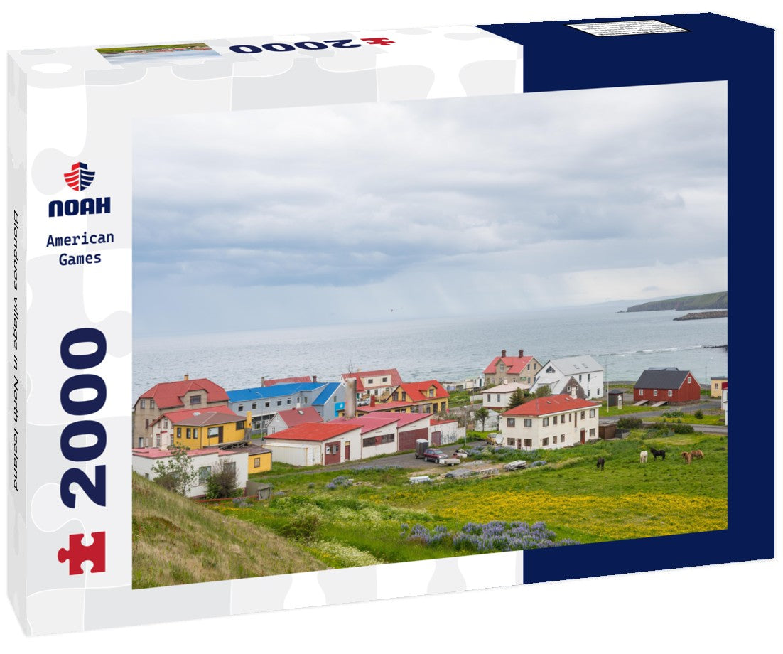 Noah Jigsaw Puzzle Blonduos village in North Iceland 2000 Pieces