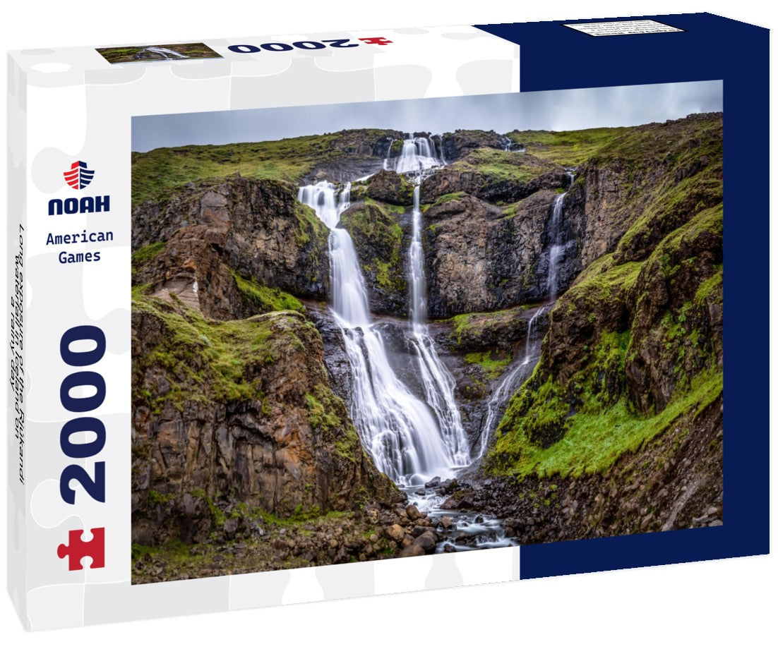 Noah Jigsaw Puzzle Long exposure of the Rjúkandi waterfall in Iceland on a rainy day 2000 Pieces