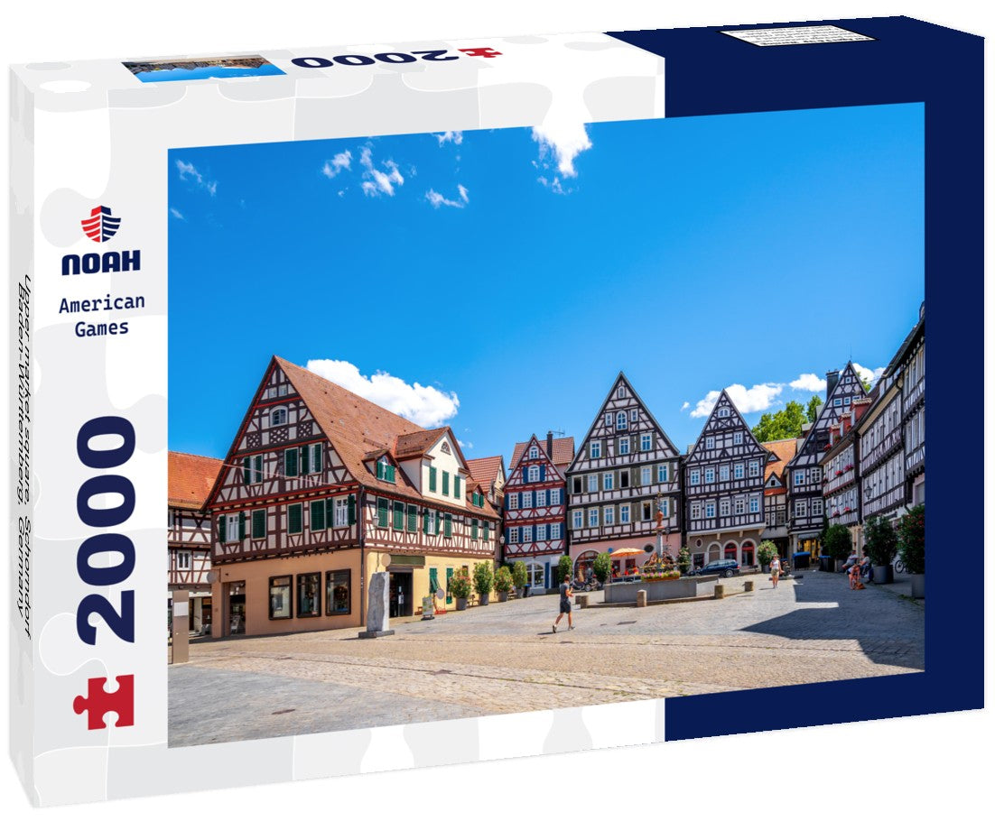 Noah Jigsaw Puzzle Upper market square, Schorndorf, Baden-Württemberg, Germany 2000 Pieces