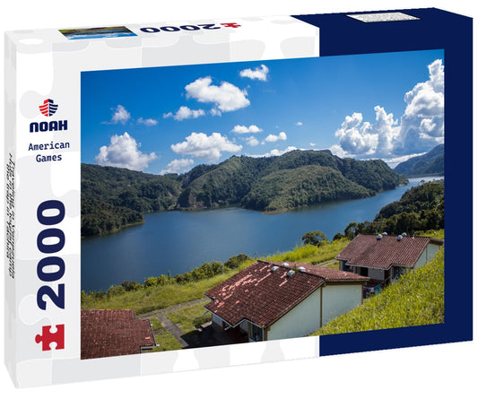 Noah Jigsaw Puzzle Traveling in Venezuela, Huts in the tourist camp the trap in Táchira 2000 Pieces