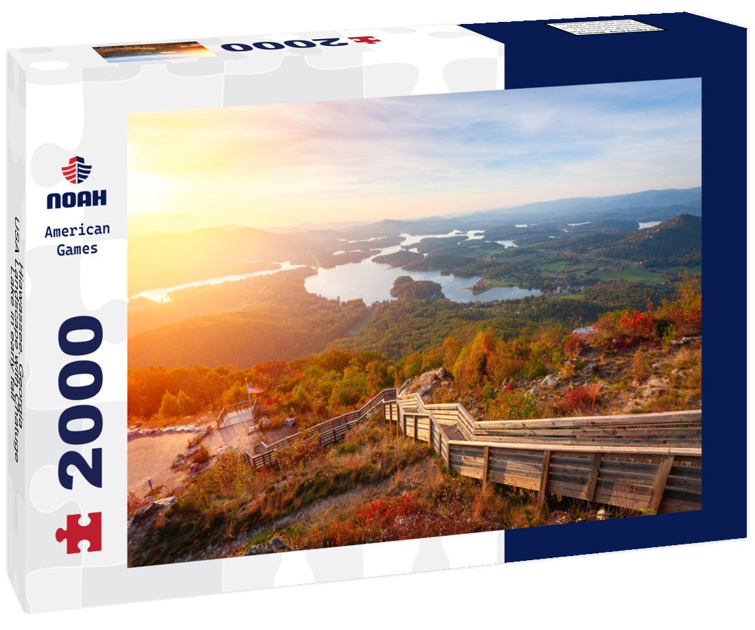 Noah Jigsaw Puzzle Hiawassee, Georgia, USA Landscape with Chatuge Lake in early fall 2000 Pieces