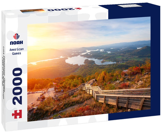 Noah Jigsaw Puzzle Hiawassee, Georgia, USA Landscape with Chatuge Lake in early fall 2000 Pieces
