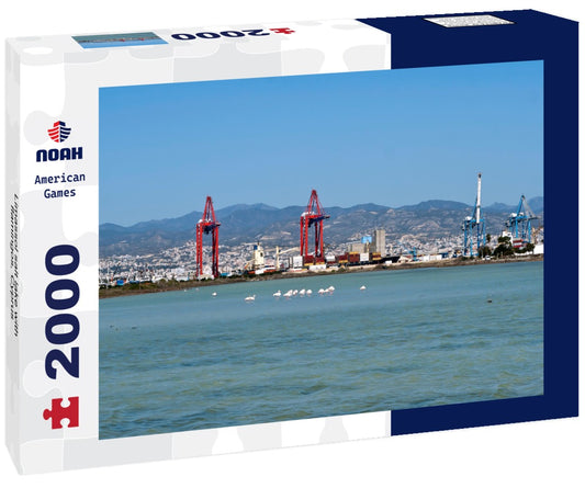 Noah Jigsaw Puzzle Limassol salt lake with flamingos, Cyprus 2000 Pieces