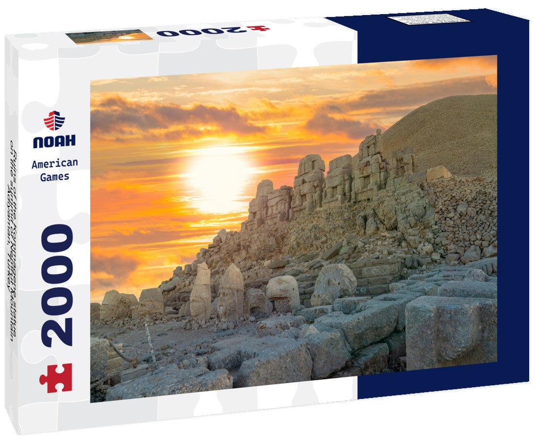 Noah Jigsaw Puzzle Ruins of the Kommagene statue on the summit of Nemrut Mountain, Adiyaman, Turkey 2000 Pieces