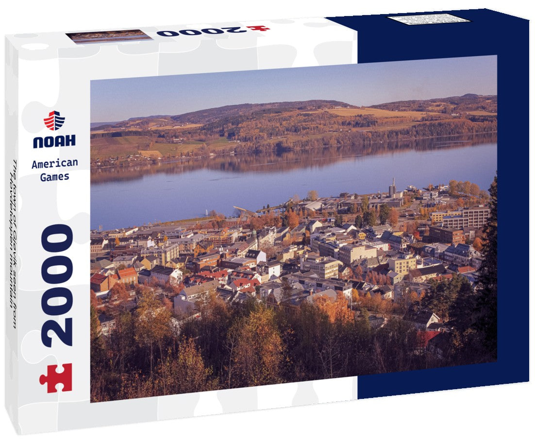 Noah Jigsaw Puzzle The town of Gjøvik seen from Hovdetoppen mountain 2000 Pieces