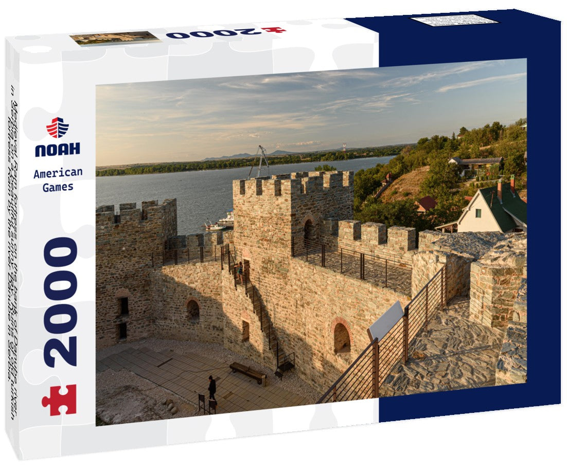 Noah Jigsaw Puzzle Medieval Ram fortress on the bank of Danube river in Serbia on a beautiful sunny day. Ruins of old turkish fortress Ram by the river Danube in Serbia. View at Ram Fortress on Danube river in Serbia 2000 pieces