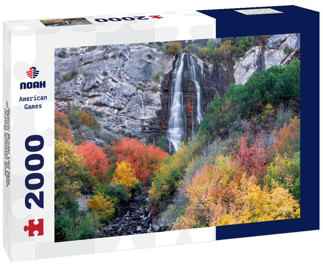 Noah Jigsaw Puzzle Scenic Bridal Veil falls at Provo Canyon in Utah during autumn time 2000 pieces