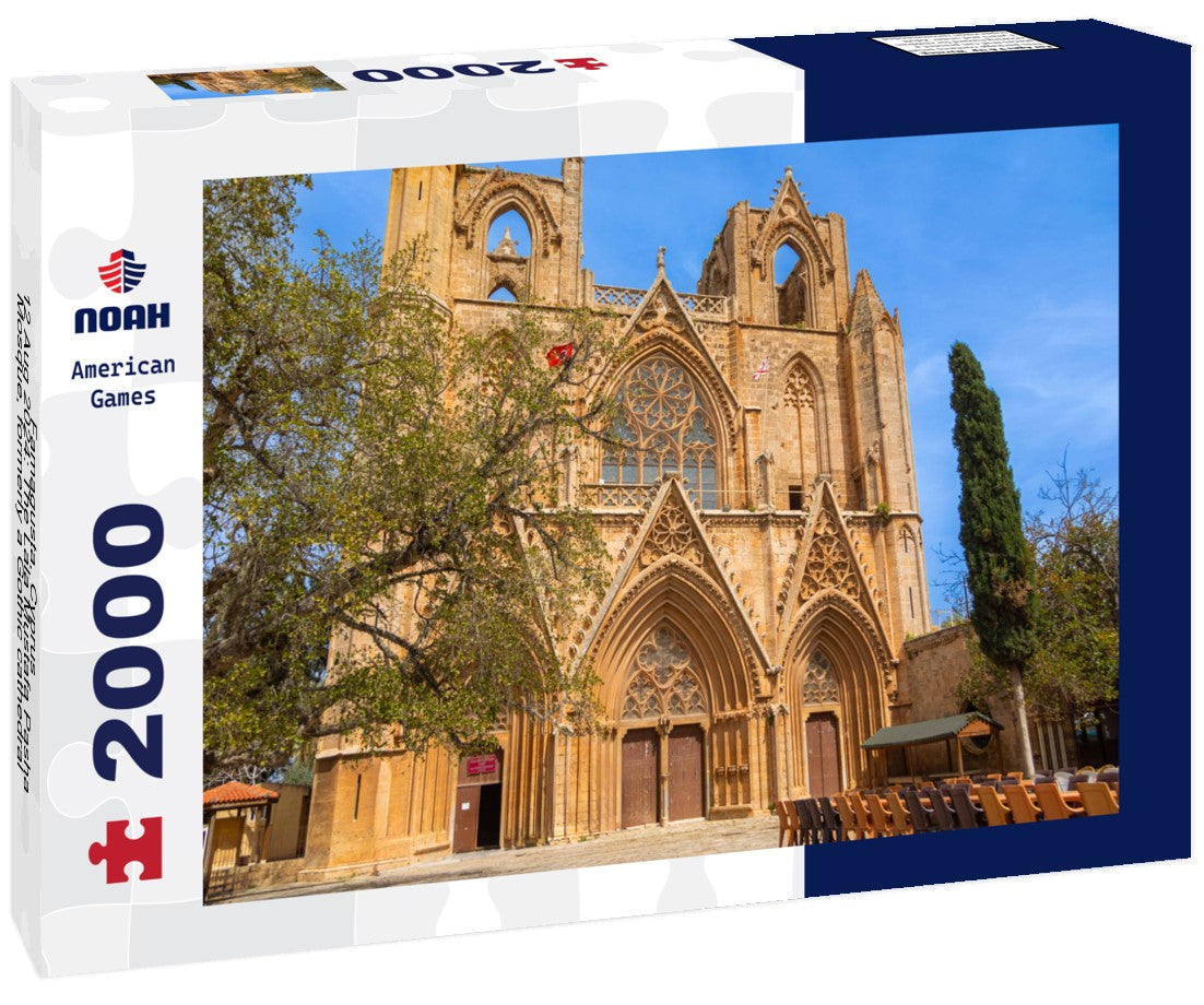 Noah Jigsaw Puzzle Famagusta, Cyprus - 12 Aug 2024: The Lala Mustafa Pasha Mosque, formerly a Gothic cathedral, showcases Cyprus's rich cultural history 2000 pieces