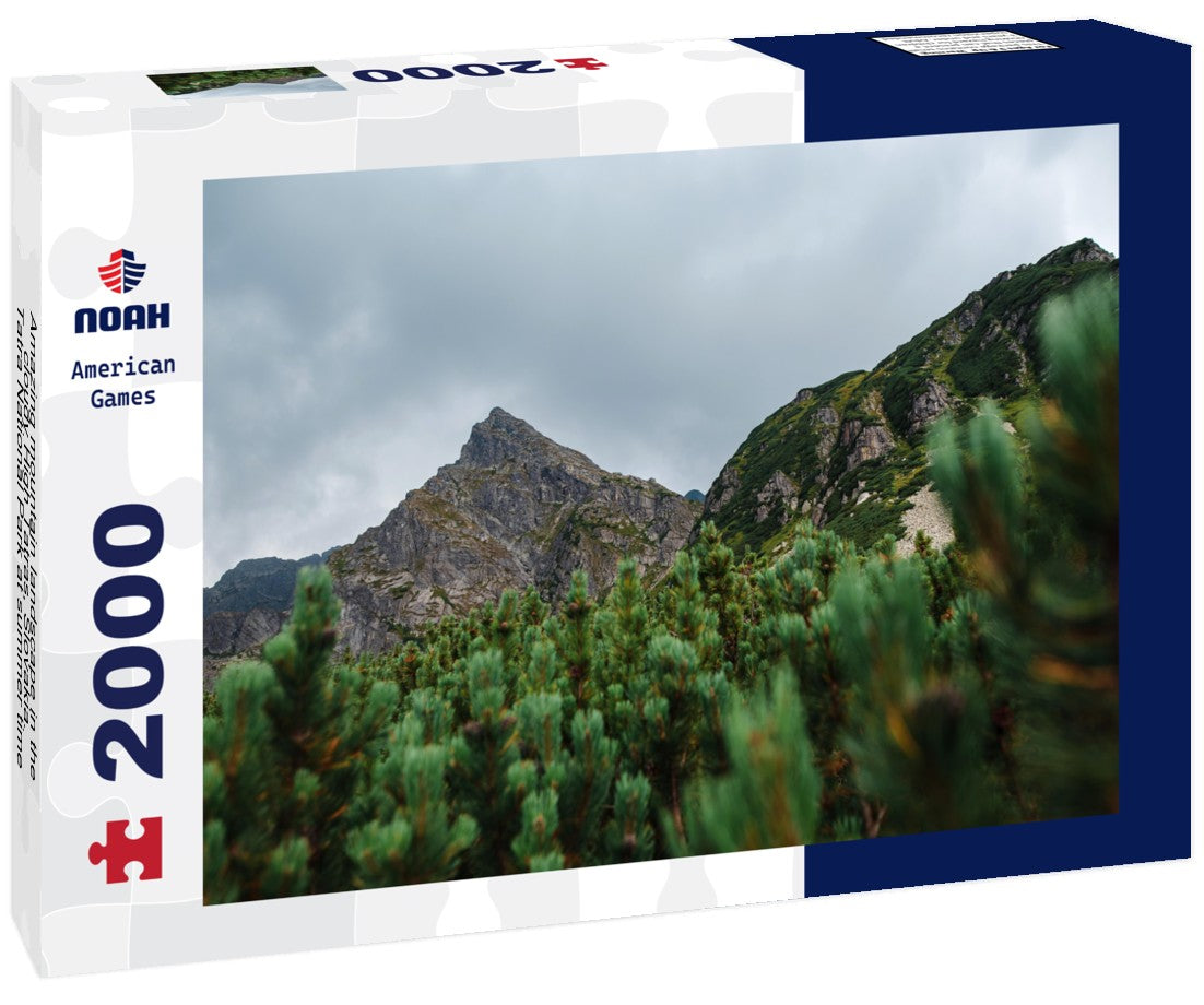 Noah Jigsaw Puzzle Amazing mountain landscape in the cloudy High Tatras, Slovakia. Tatra National Park at summer time 2000 pieces