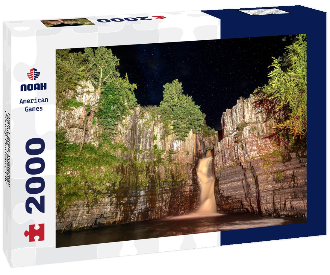 Noah Jigsaw Puzzle High Force Waterfall by Night, Teesdale, County Durham, UK 2000 pieces