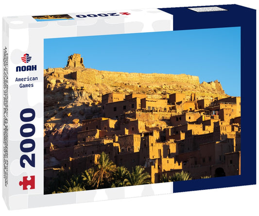 Noah Jigsaw Puzzle View of Ait Benhaddou in Ouarzazate Province, Morocco in the morning. Ait Benhaddou is a small village located in the Ounila Valley of southern Morocco, a UNESCO World Heritage Site 2000 pieces