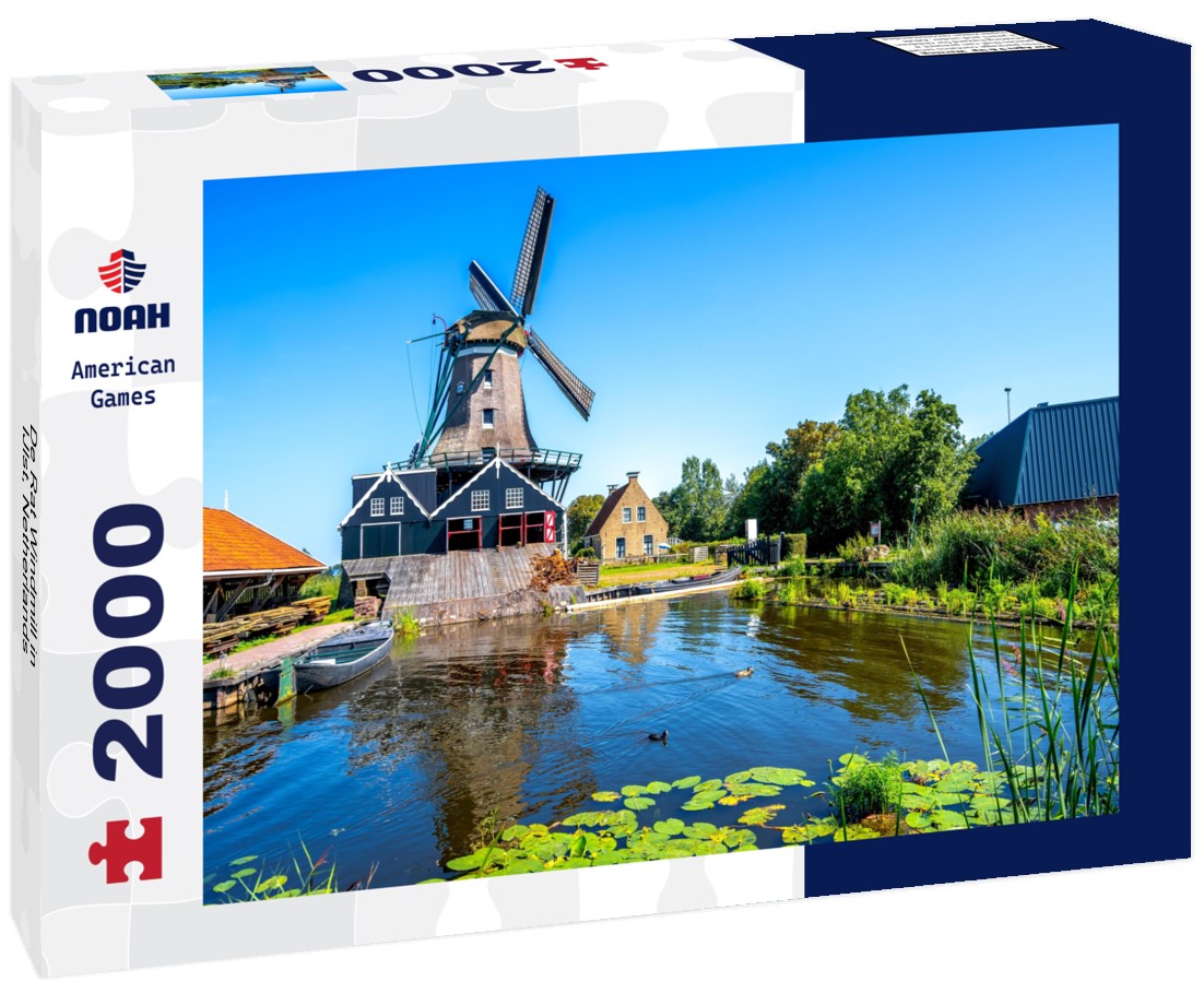 Noah Jigsaw Puzzle De Rat Windmill in IJlst, Netherlands 2000 pieces