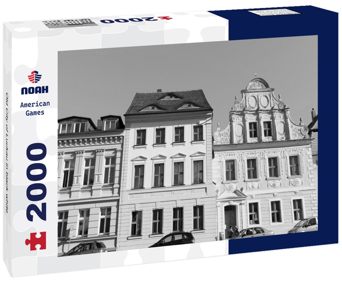 Noah Jigsaw Puzzle Old City of Luckau in black white 2000 pieces