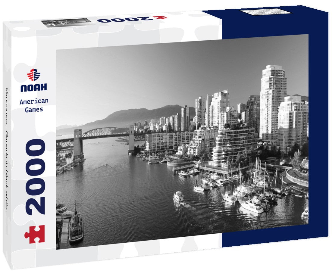 Noah Jigsaw Puzzle Vancouver, Canada in black white 2000 pieces