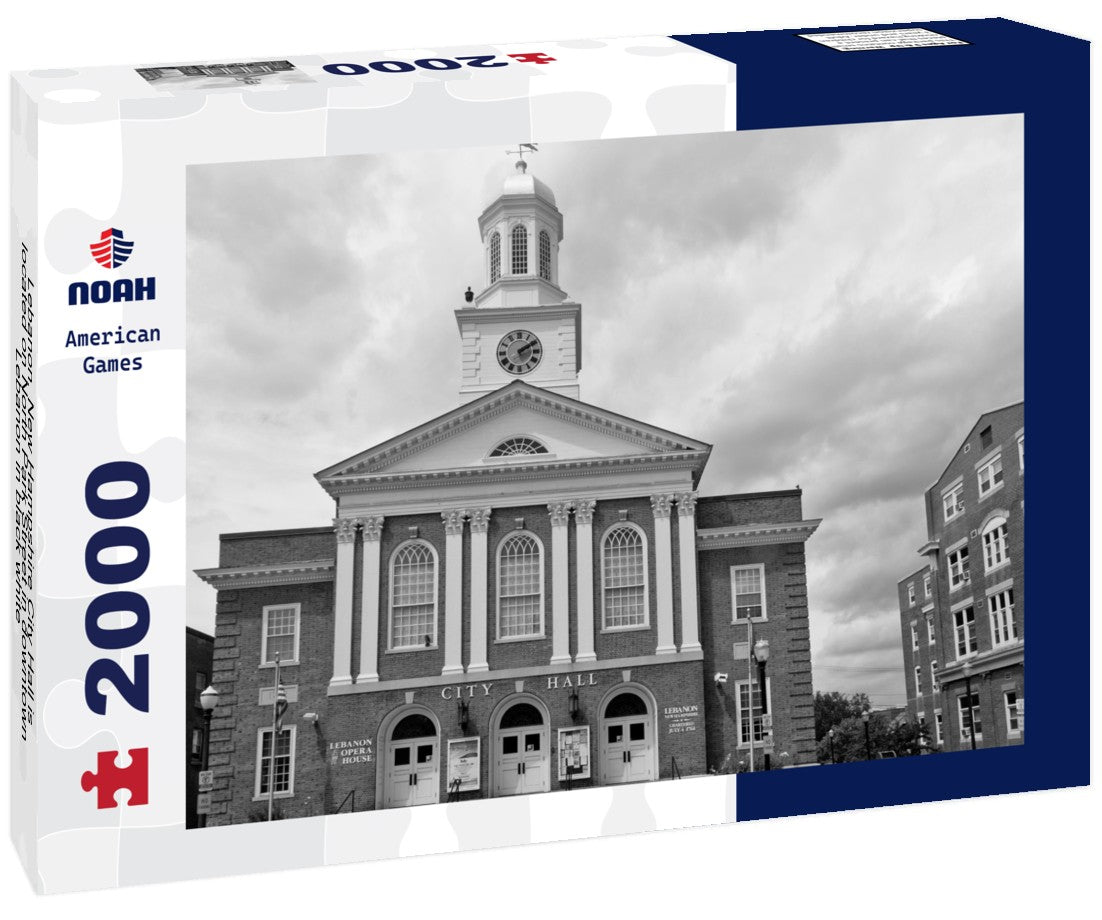 Noah Jigsaw Puzzle Lebanon, New Hampshire City Hall is located on North Park Street in downtown Lebanon in black white 2000 pieces