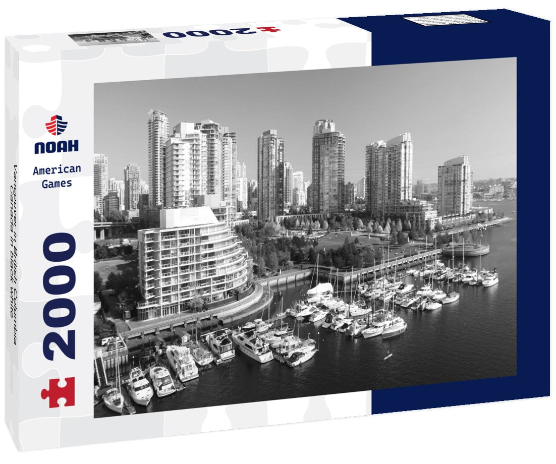 Noah Jigsaw Puzzle Vancouver in British Columbia, Canada in black white 2000 pieces