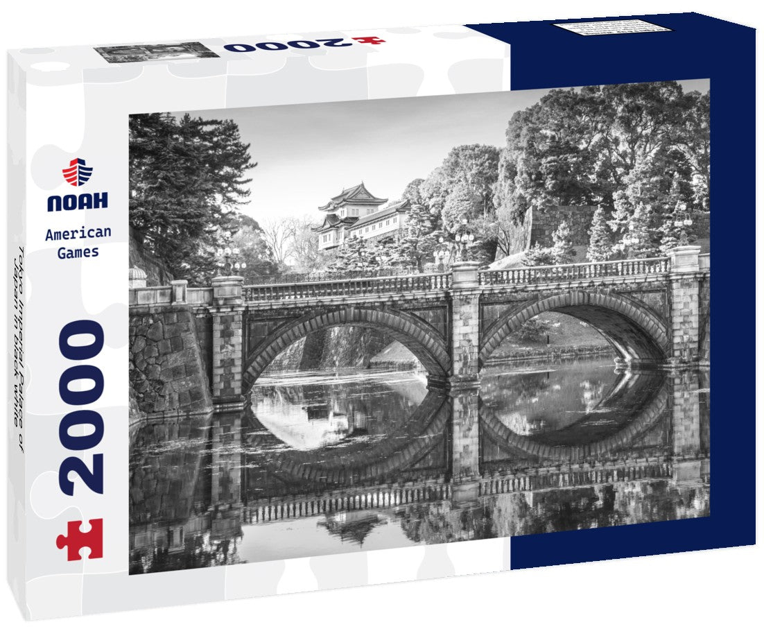 Noah Jigsaw Puzzle Tokyo Imperial Palace of Japan in black white 2000 pieces