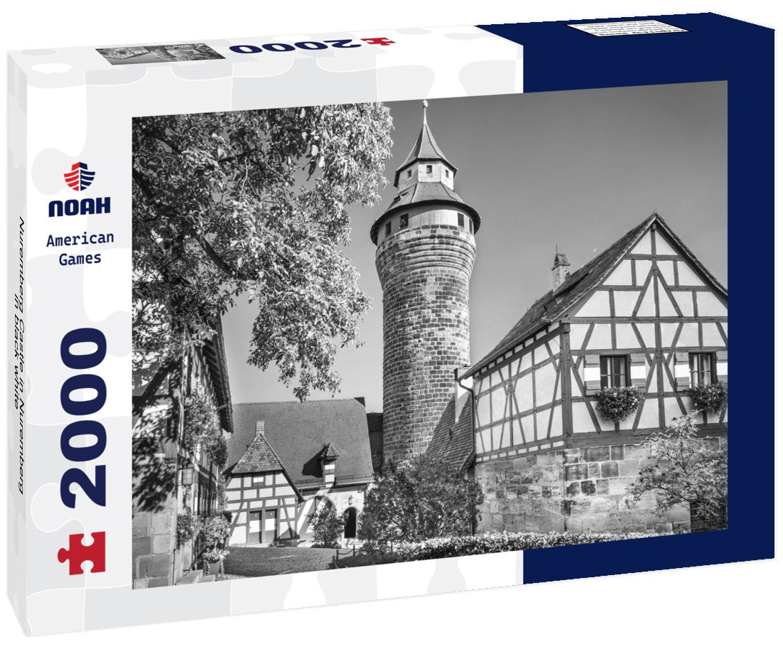 Noah Jigsaw Puzzle Nuremberg Castle in Nuremberg in black white 2000 pieces