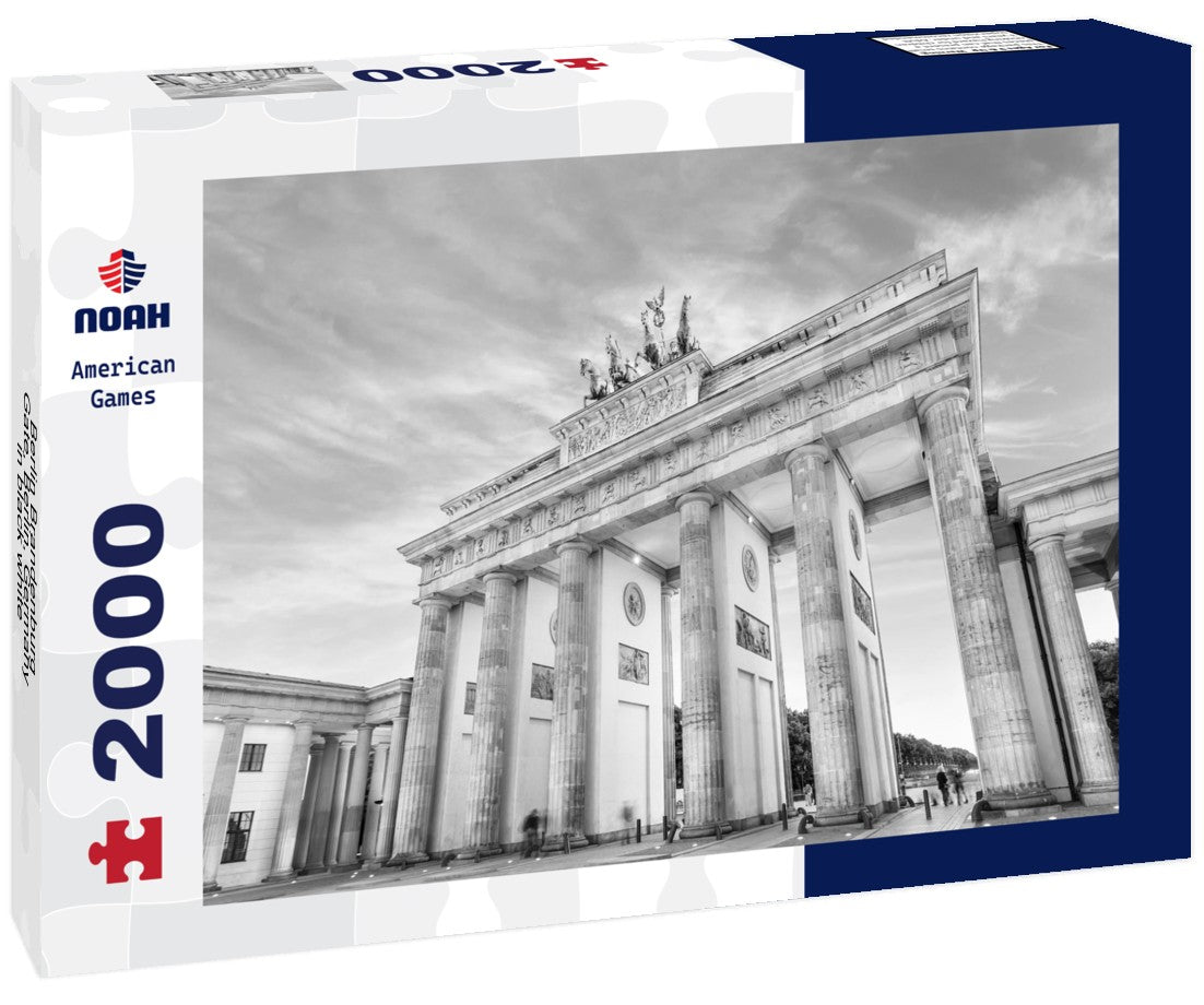 Noah Jigsaw Puzzle Berlin Brandenburg Gate, Berlin, Germany in black white 2000 pieces