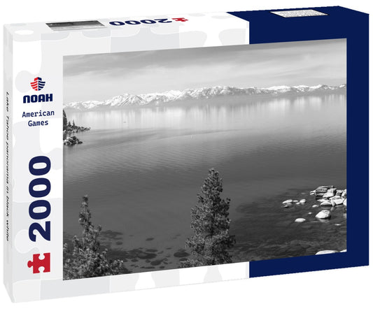 Noah Jigsaw Puzzle Lake Tahoe panorama in black white 2000 pieces