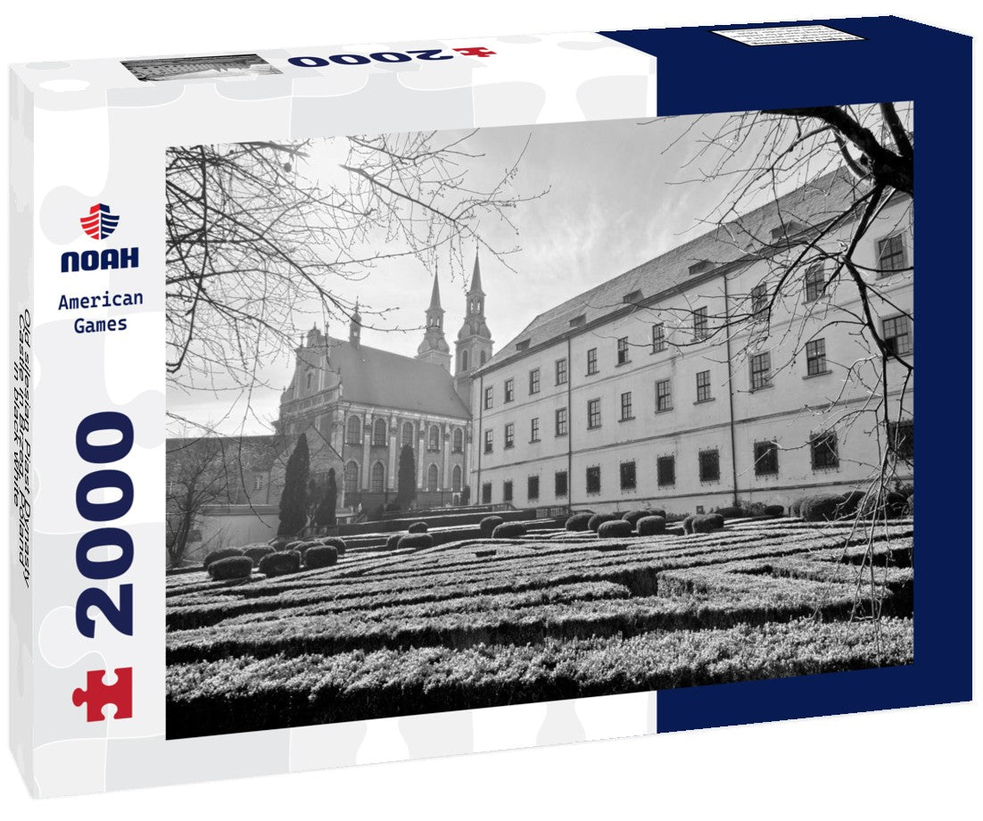 Noah Jigsaw Puzzle Old silesian Piast Dynasty Castle in Brzeg, Poland in black white 2000 pieces