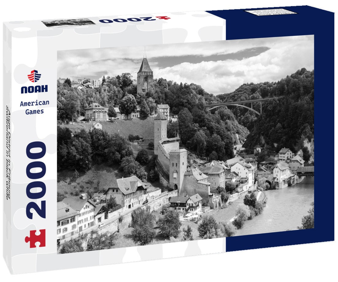 Noah Jigsaw Puzzle Auge District in Fribourg, Switzerland in black white 2000 pieces