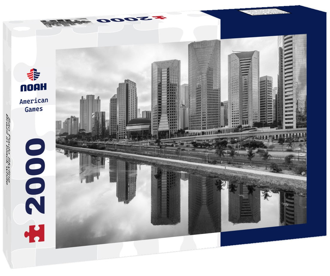 Noah Jigsaw Puzzle Sao Paulo Skyline - Brazil in black white 2000 pieces