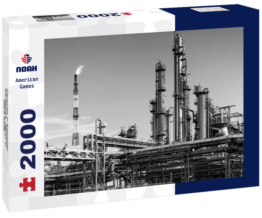 Noah Jigsaw Puzzle Factories in Kawasaki, Kanagawa, Japan in black white 2000 pieces