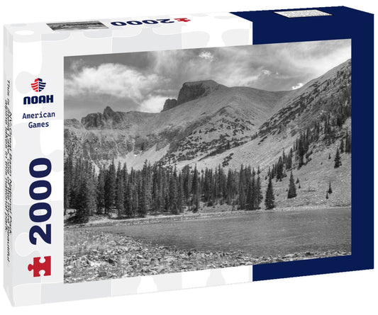 Noah Jigsaw Puzzle NV-Great Basin National Park- This is Stella Lake, one of the more beautiful alpine lakes in this national park. Wheeler Peak is peeking out in the background in black white 2000 pieces