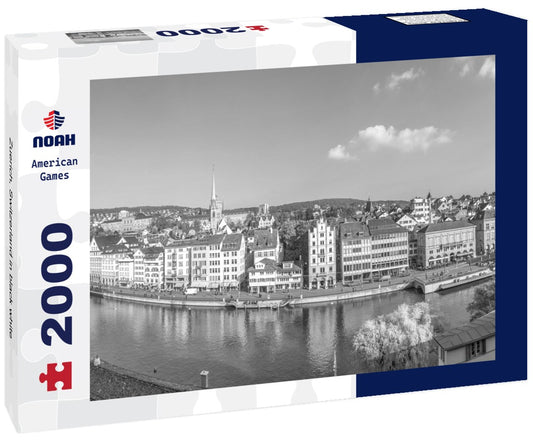 Noah Jigsaw Puzzle Zuerich, Switzerland in black white 2000 pieces