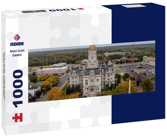 Noah Jigsaw Puzzle Terre Haute, Indiana aerial views of the court house panorama 1000 pieces