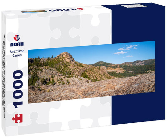 Noah Jigsaw Puzzle Autumn landscape panorama over the rugged terrain of rocky hill on Donner Summit, Placer County, Northern California. from historic US Route 40 near Lake Tahoe panorama 1000 pieces
