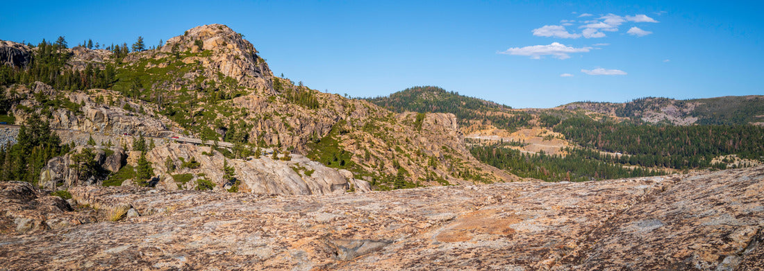Noah Jigsaw Puzzle Autumn landscape panorama over the rugged terrain of rocky hill on Donner Summit, Placer County, Northern California. from historic US Route 40 near Lake Tahoe panorama 1000 pieces