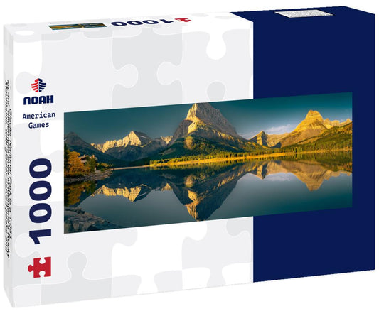 Noah Jigsaw Puzzle Glacier National Park is a 1,583-sq.-mi. wilderness area in Montana's Rocky Mountains, with glacier-carved peaks and valleys running to the Canadian border panorama 1000 pieces