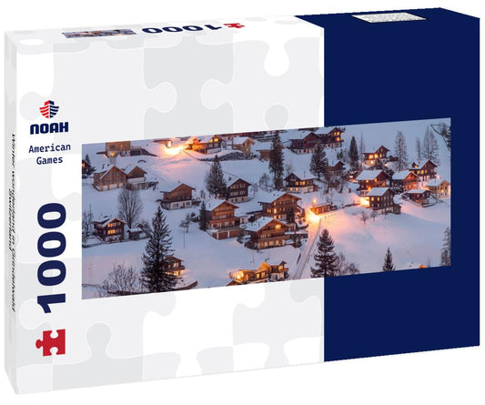 Noah Jigsaw Puzzle Winter wonderland in Grindelwald, Switzerland panorama 1000 pieces
