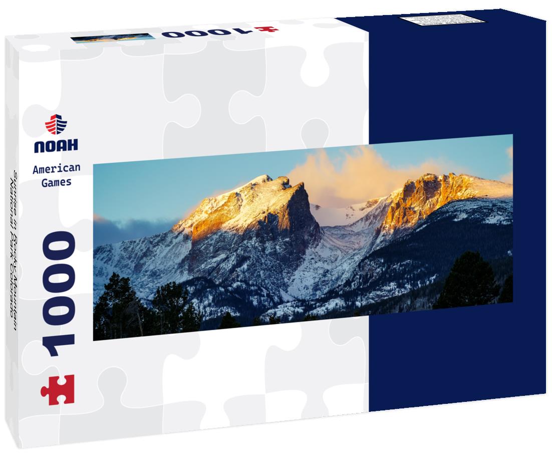 Noah Jigsaw Puzzle Sunrise in Rocky Mountain National Park Colorado panorama 1000 pieces