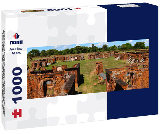 Noah Jigsaw Puzzle The ruins of Forte Príncipe da Beira, surrounded by rainforest, on the banks of the Guaporé River, near Costa Marques, Rondonia state, Brazil, on the border with the Beni department, Bolivia panorama 1000 pieces