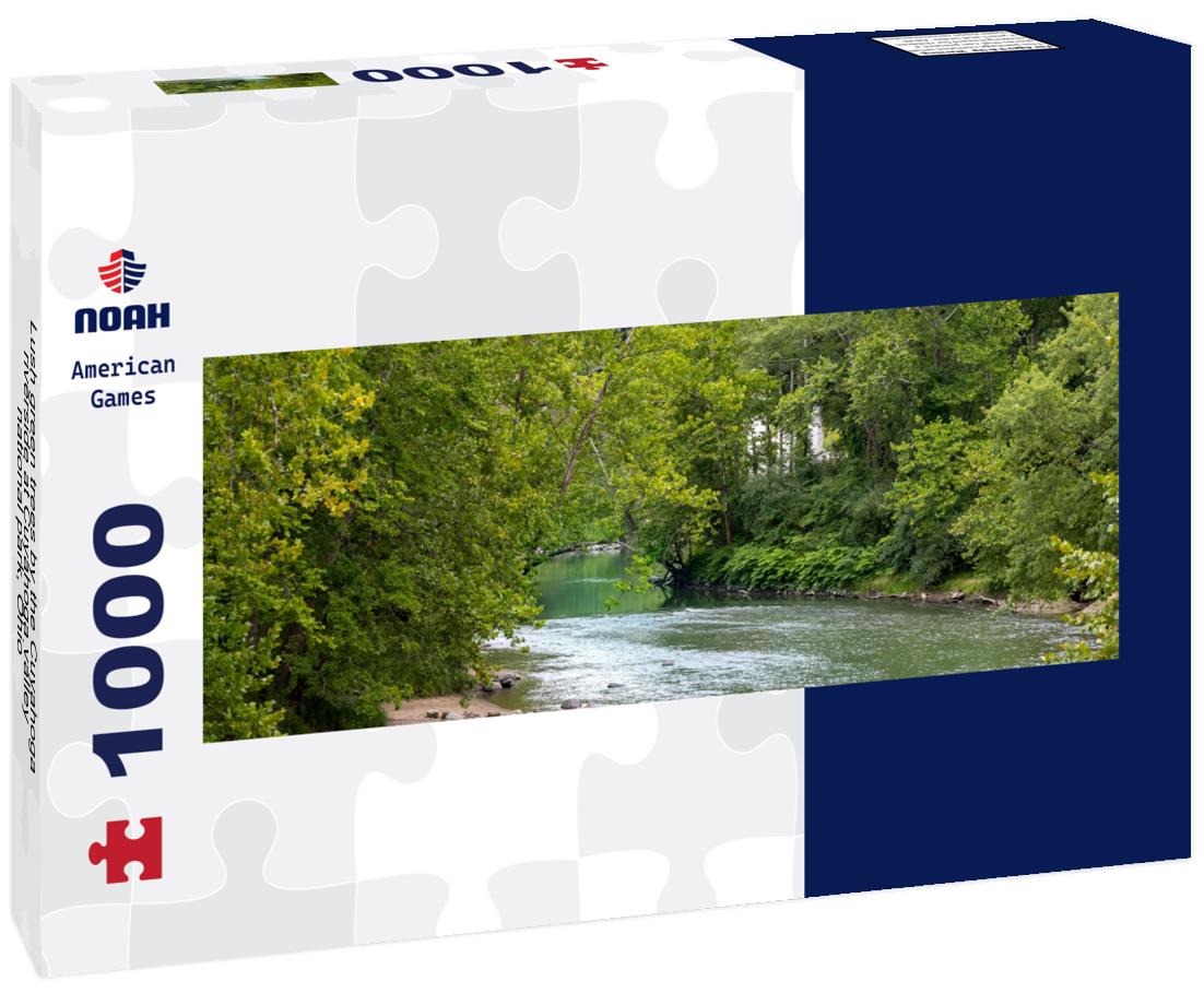 Noah Jigsaw Puzzle Lush green trees by the Cuyahoga riverside at Cuyahoga valley national park, Ohio panorama 1000 pieces
