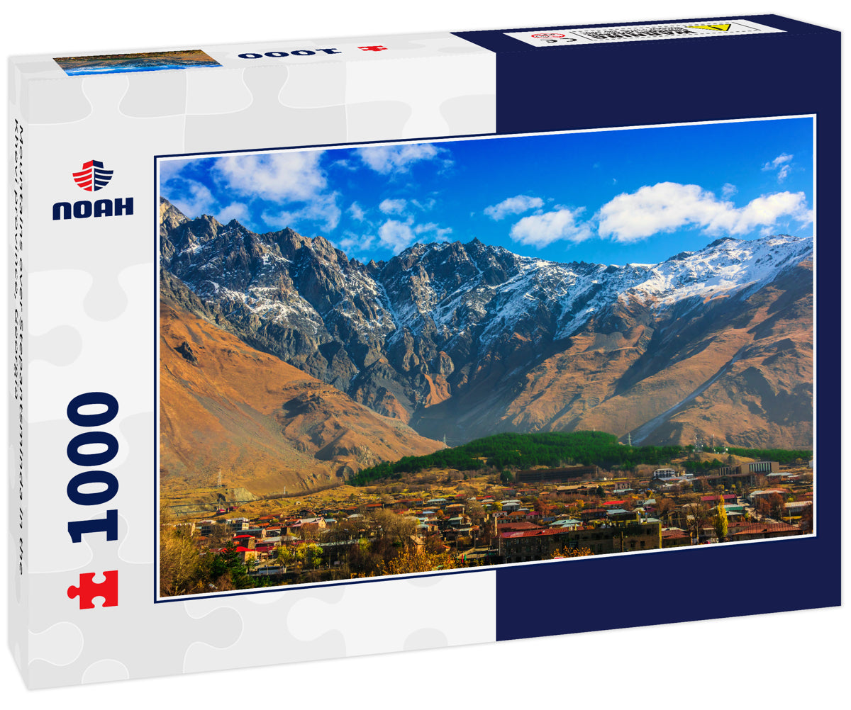 Mountains over Stepantsminda in the Khevi province, Georgia