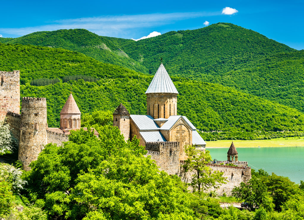 Ananuri Castle on the Aragvi River in Georgia