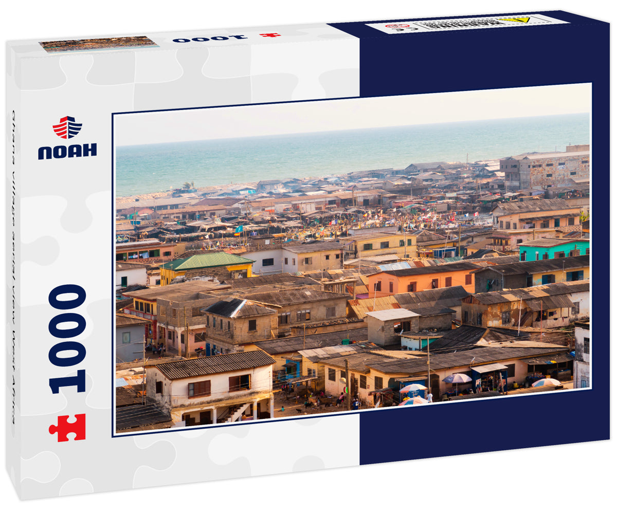 Ghana village aerial view West Africa