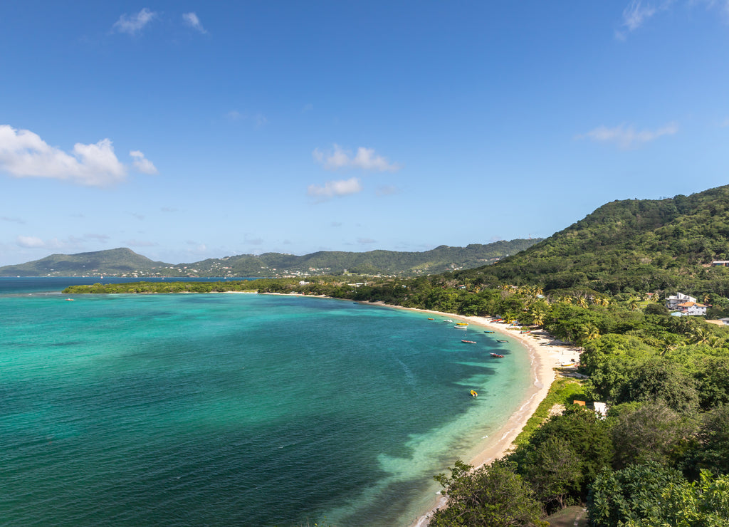 Paradise beach view in Carriacou, Grenada