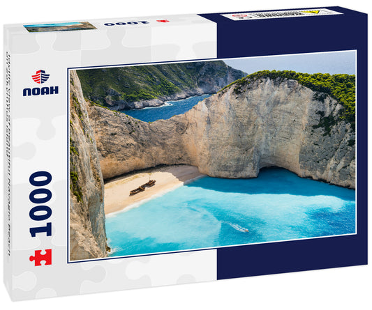 Idyllic view of beautiful Navagio Beach on Zakynthos Island