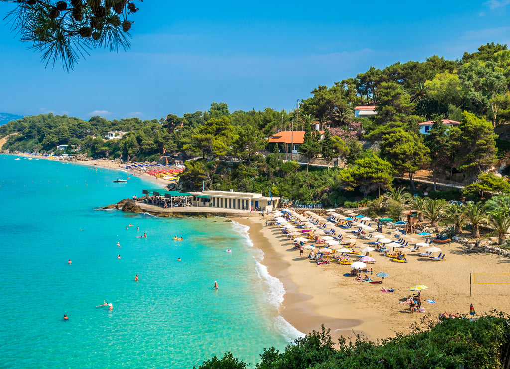 Platis Gialos and Makris Gialos Beach, Kefalonia island, Greece