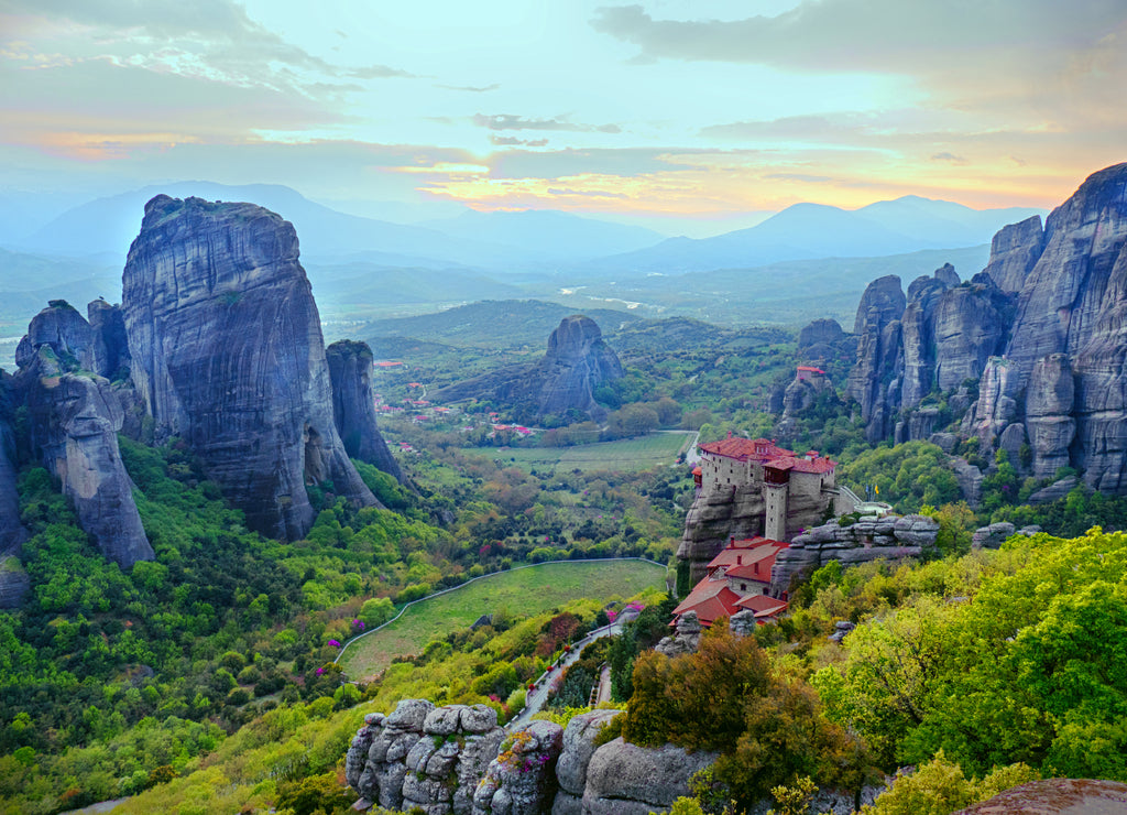Meteora is included in the UNESCO World Heritage Site. Meteora is a big monastery complex including nine reserved monastery built on top of difficult high cliffs resembling stone pillars