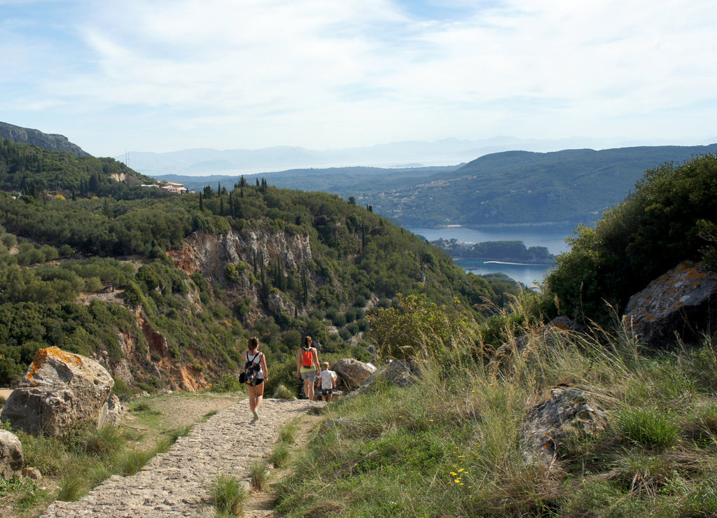 Trail of the island of Corfu