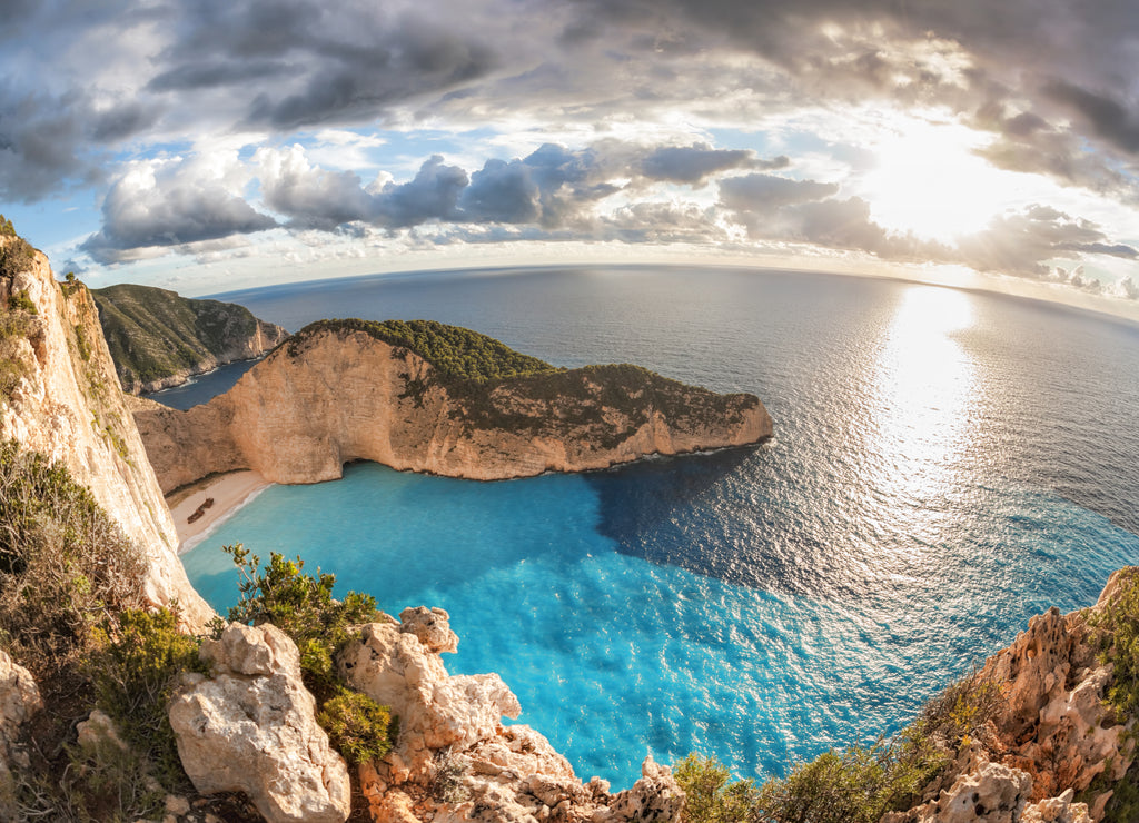 Navagio beach with shipwreck on Zakynthos island in Greece