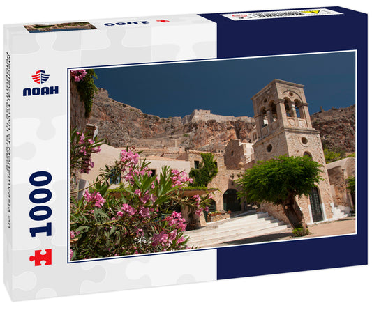 Medieval town of Monemvasia on Peloponnese in Greece