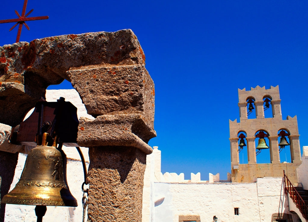The monastery of St. John the Theologian. Patmos island, Dodecanese islands, Greece