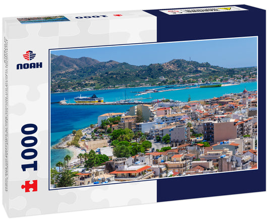 Picturesque panoramic landscape of Zakynthos town. Zakynthos island on Ionian Sea is situated on the west of Greece